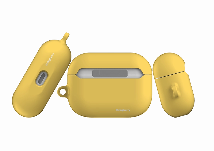 Houston Yellow Airpod Pro Case ( Gen 1 & 2 ) soft gradient ergonomic lightweight airpods shell soft touch pocket airpods protector