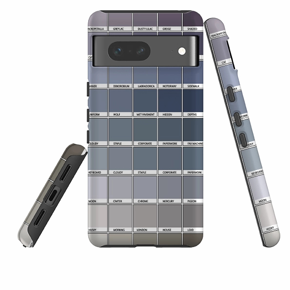Google Tough Case -  Grey Chromology By Kitty Joseph Matte Coating Durable Shell