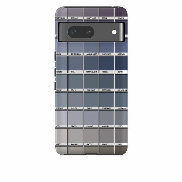 Rugged Finish Stylish Cover Google Tough Case -  Grey Chromology By Kitty Joseph