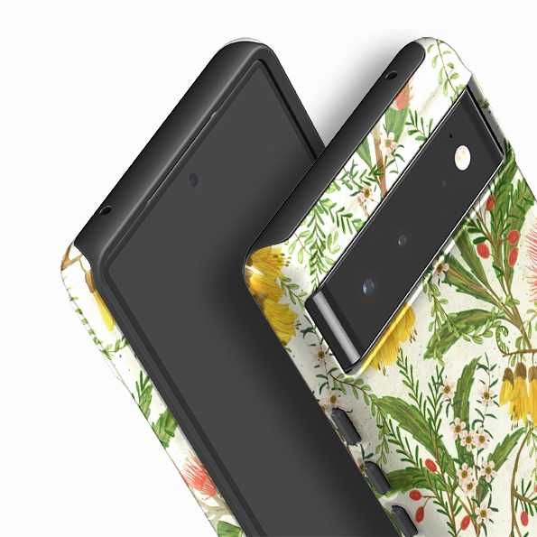 Google Tough Case -  Kowhai And Bottle Brush By Katherine Quinn Comfort Layer Texture