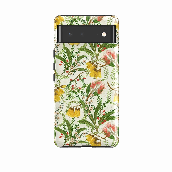 premium design Google Tough Case -  Kowhai And Bottle Brush By Katherine Quinn