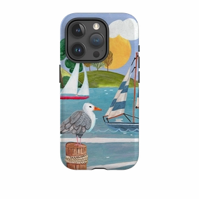 simple design Soft Edge iPhone Tough Case - Sailing By Caroline Bonne Muller