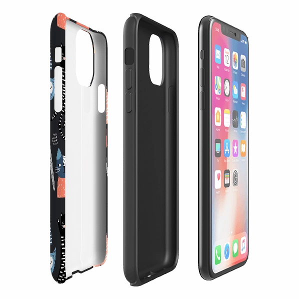 Matte Touch Gloss Layer Finish iPhone Tough Case - Catastrophe