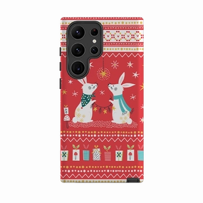 Samsung Tough Case - Rabbits By Ali Brookes Textured Finish Shockproof Frame