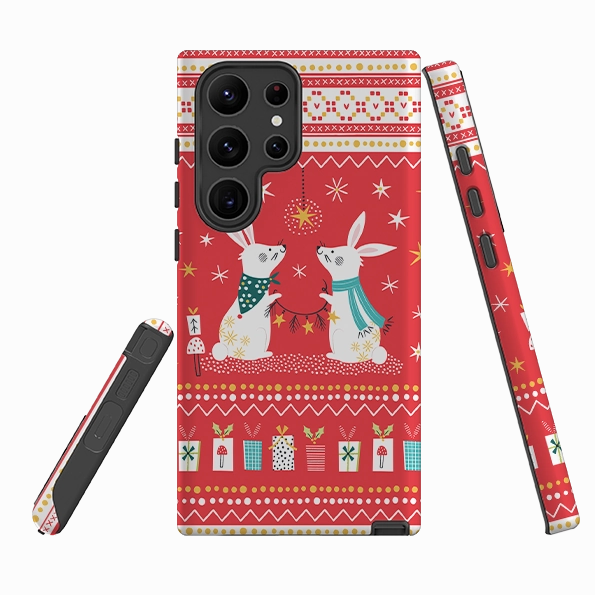 Rugged Protection Samsung Tough Case - Rabbits By Ali Brookes