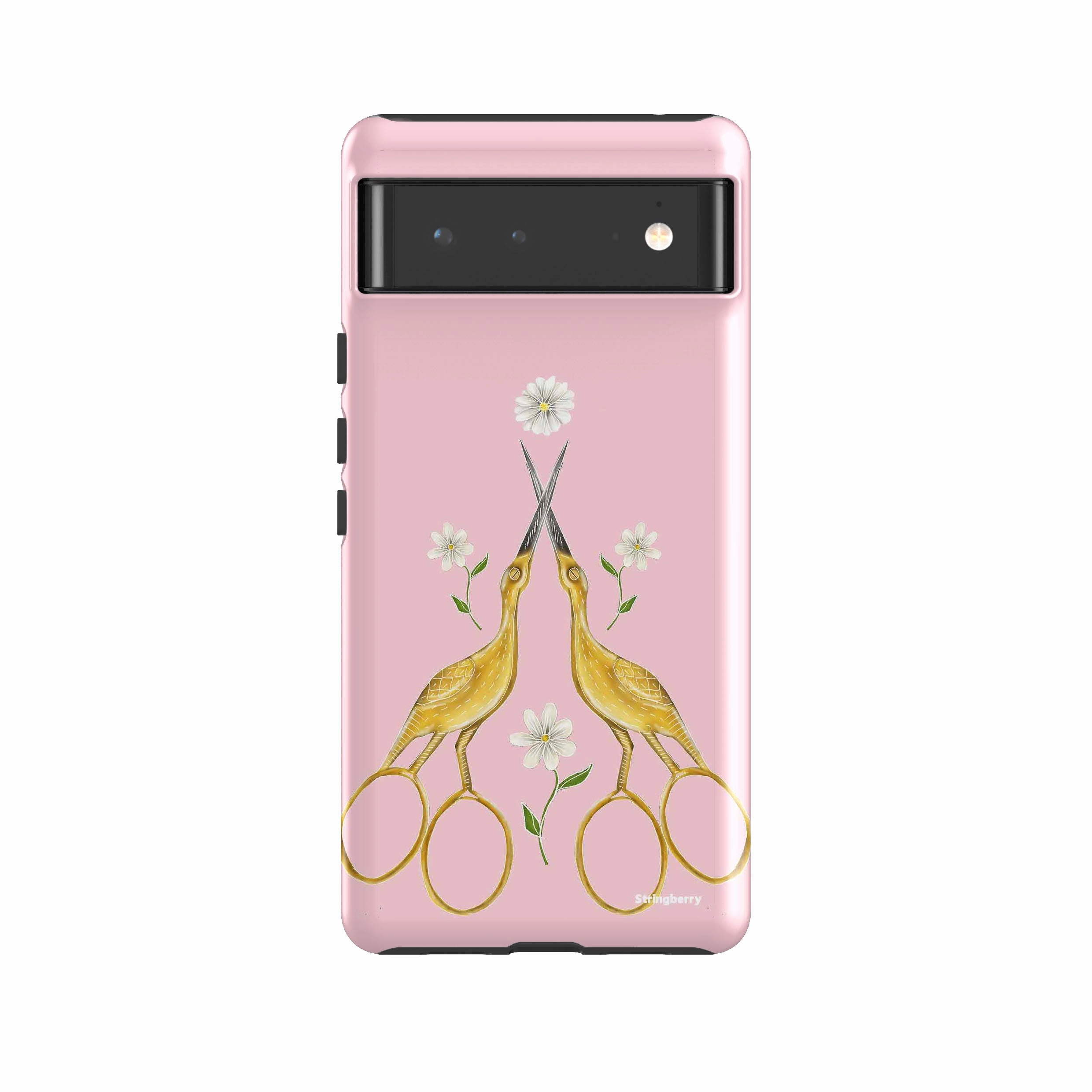 Google Tough Case -  Google Pixel Case Heron Scissors By Catherine Rowe Modern Pattern Style