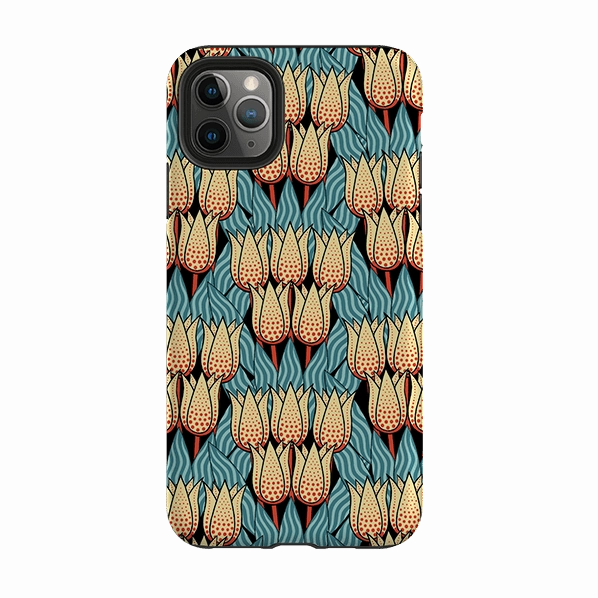 Raised Edges iPhone Tough Case - Spotty Tulip By Cressida Bell