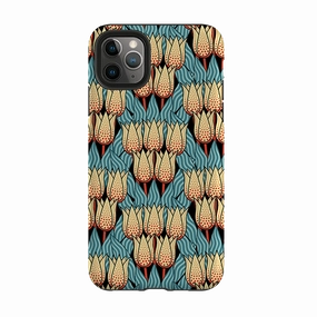 Raised Edges iPhone Tough Case - Spotty Tulip By Cressida Bell
