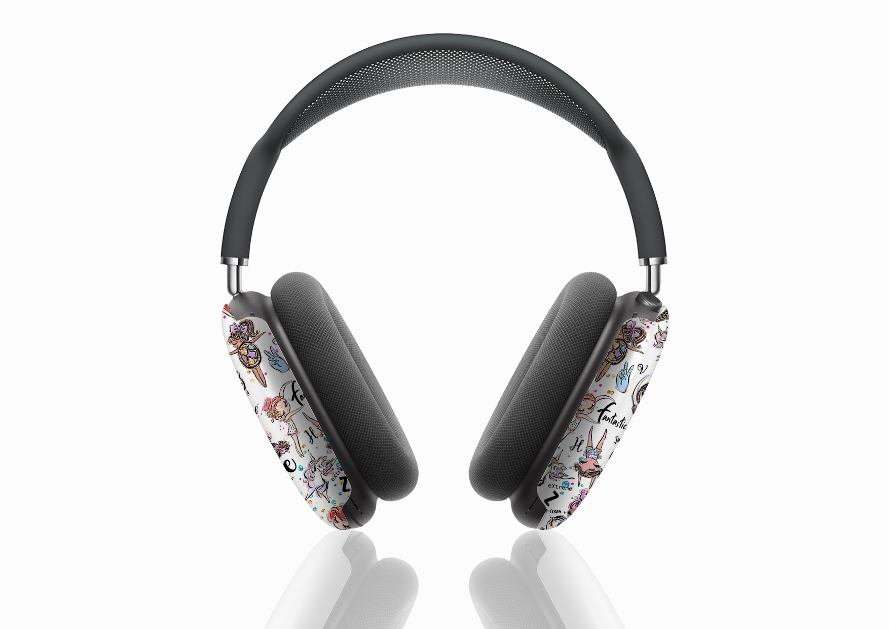 Alphabet Pattern Airpod Max Case carbon fiber finish airpods case