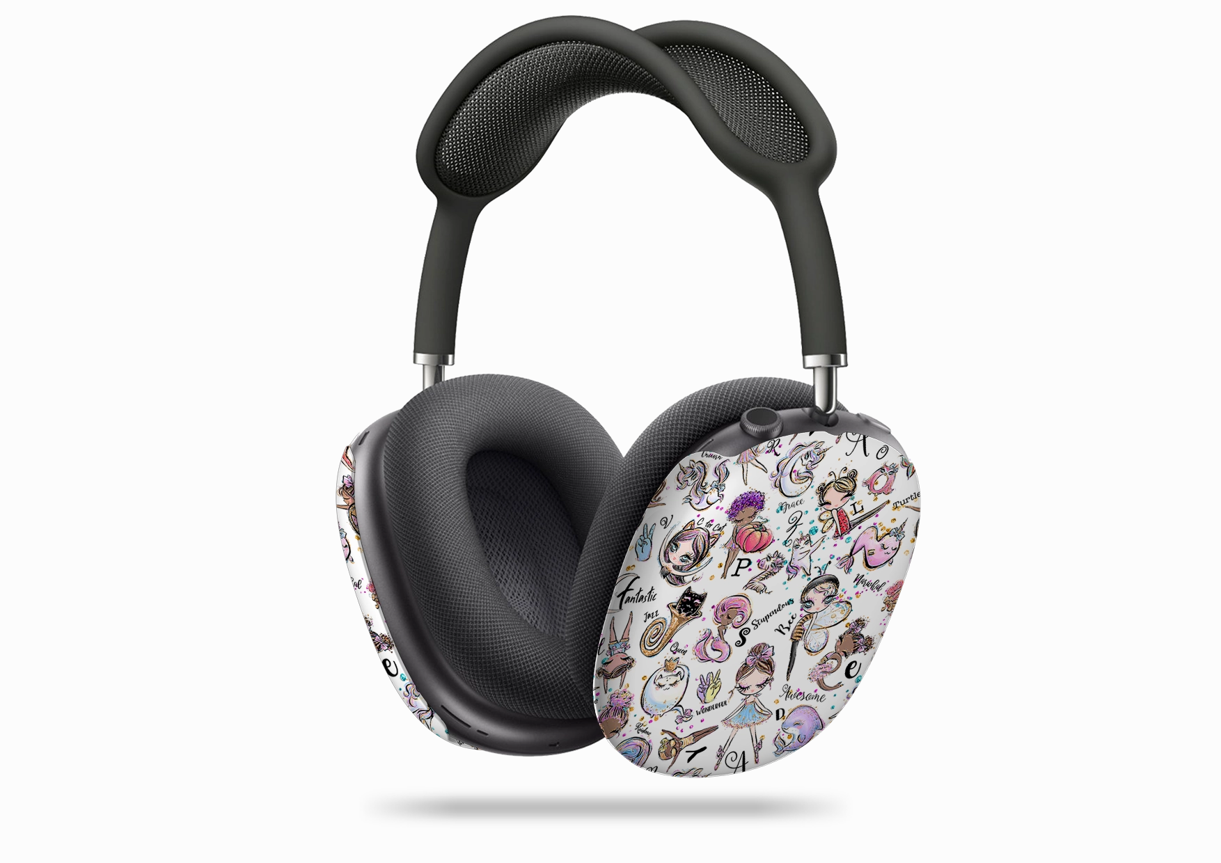 lightweight protective silicone case sporty airpods case Alphabet Pattern Airpod Max Case