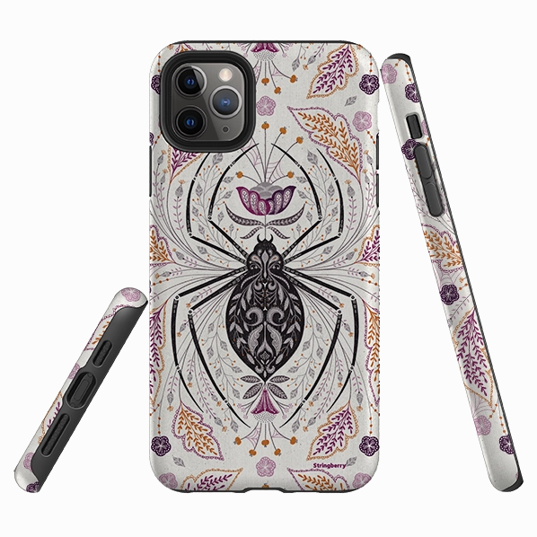 Grip Assist iPhone Tough Case - Spider By Jenny Zemanek