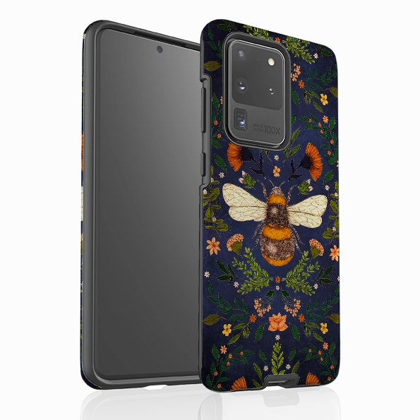 Samsung Tough Case - Botanical Bee Blue By Jade Mosinski Daily Style