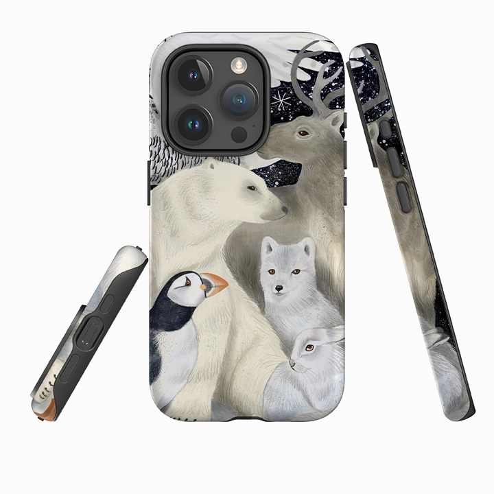 Protective Look iPhone Tough Case - Creatures Of The North By Bex Parkin