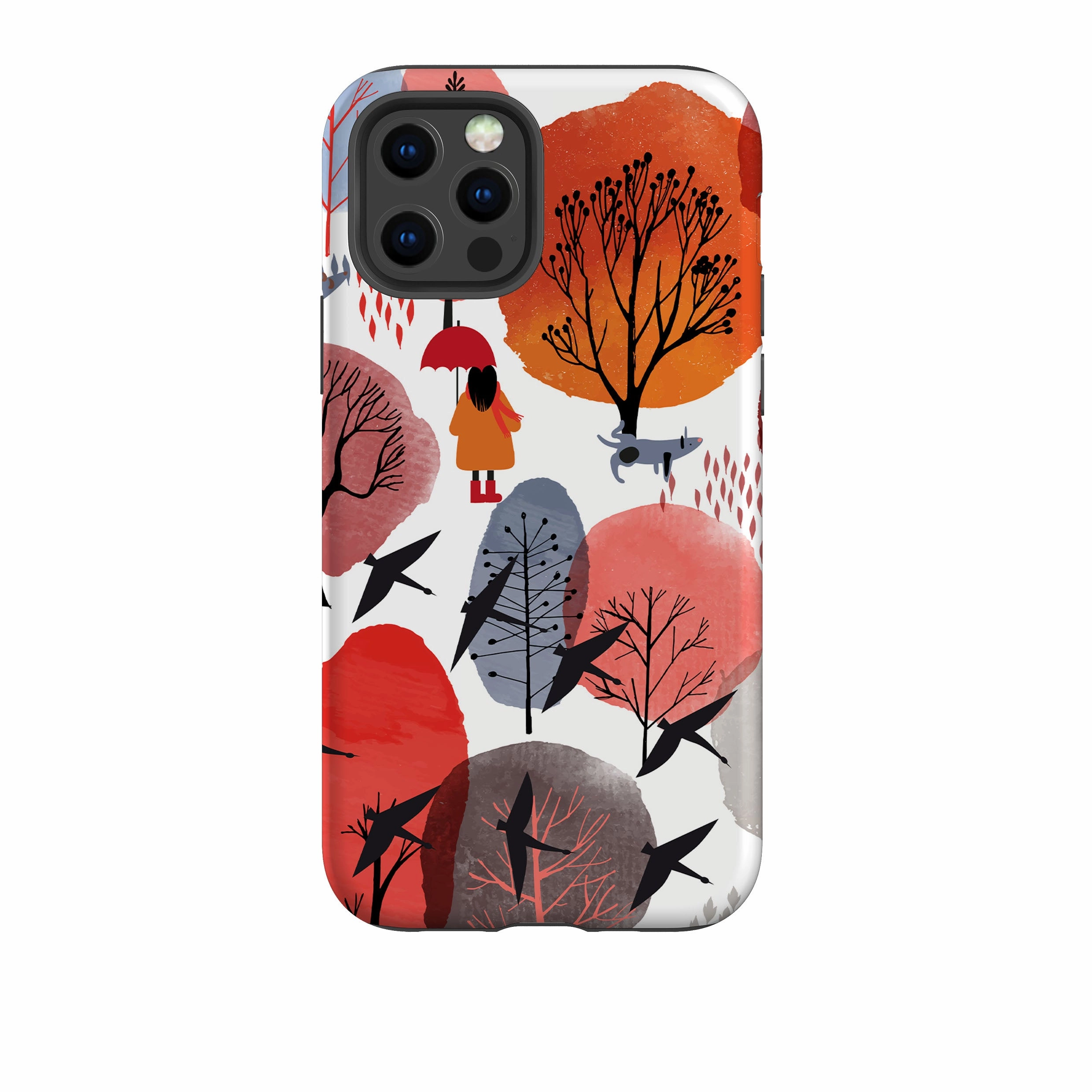 iPhone Tough Case - Autumn Life Soft Finish Colorful Accent