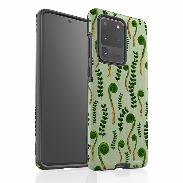 Samsung Tough Case - Fern Fronds By Katherine Quinn Smooth Outline