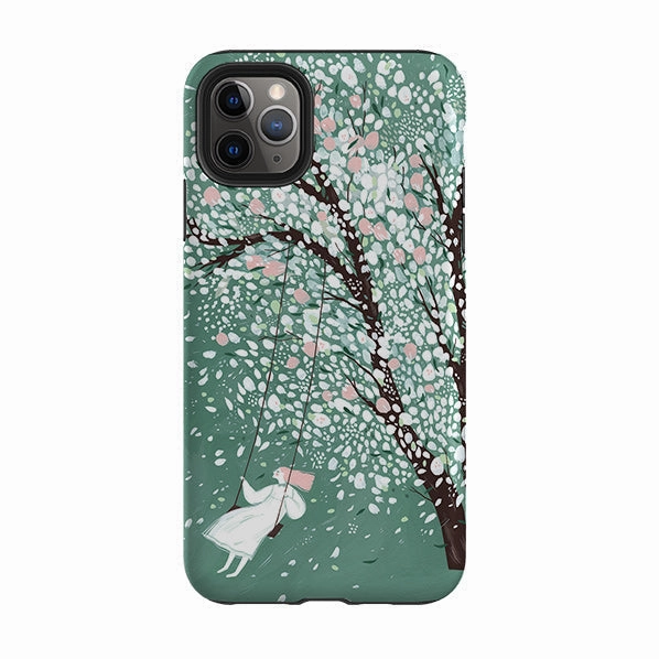 iPhone Tough Case - The Apricot Tree By Madalina Andronic Light Structure Hybrid Texture