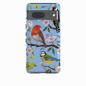 Google Tough Case -  Garden Birds By Bex Parkin Vivid Design Texture Shock shield