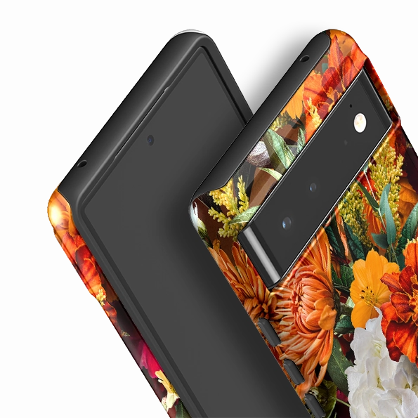 Comfort Finish Layer Impact shield Google Tough Case -  Sunrays Floral 1