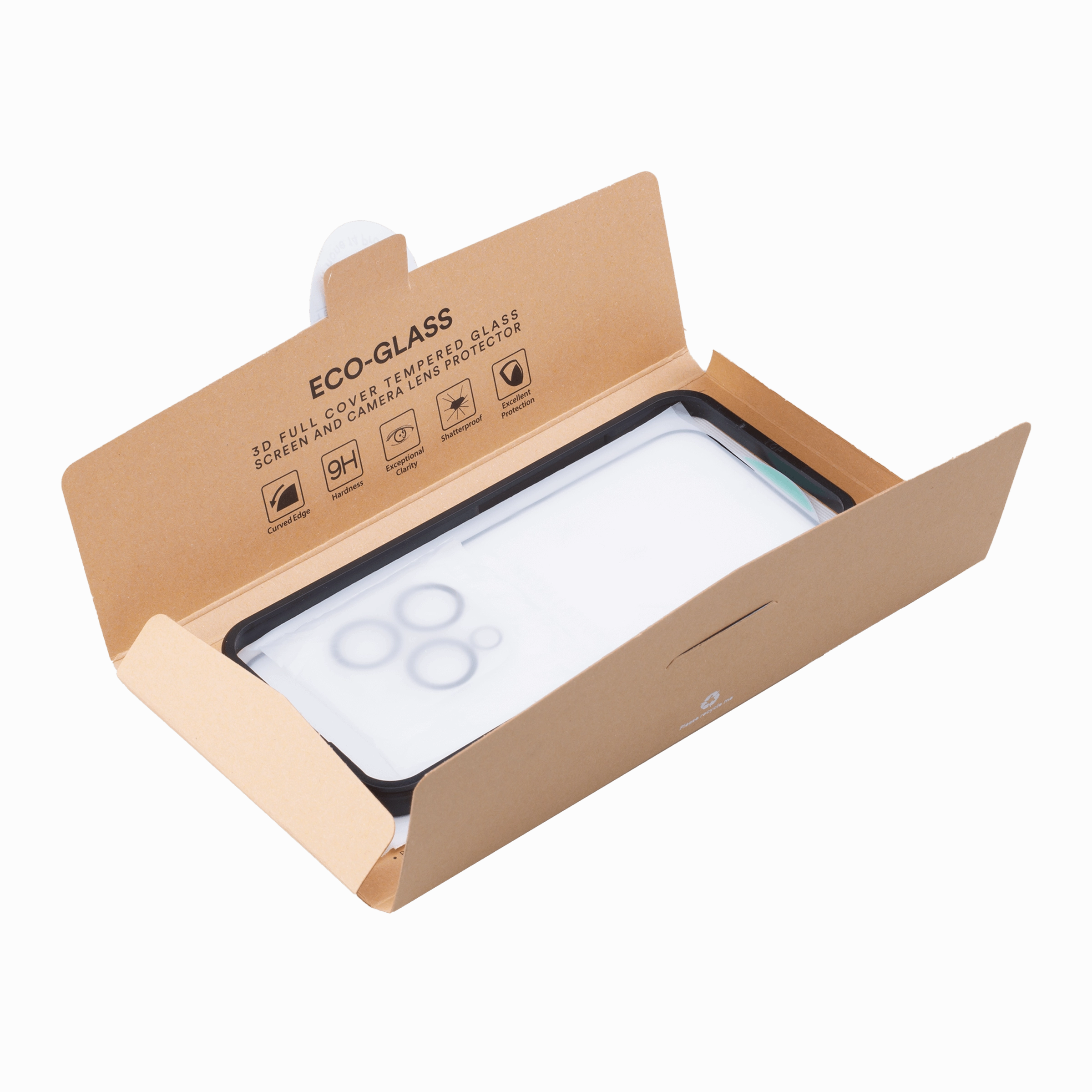 Trendy Pattern Creative Style iPhone 16 Premium Eco Tempered Glass Screen and Lens Protector Heavy Armor