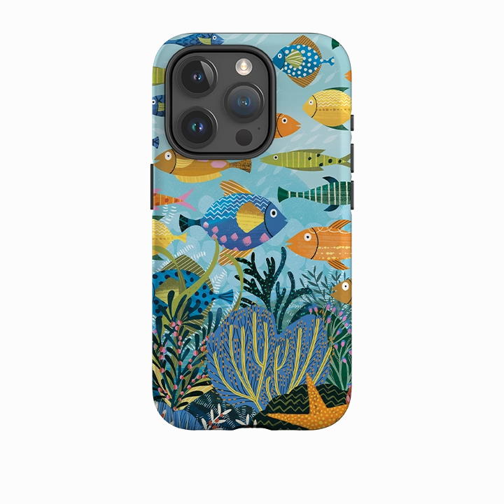 iPhone Case - Beneath The Waves II By Ali Brookes Shock Surface Layer