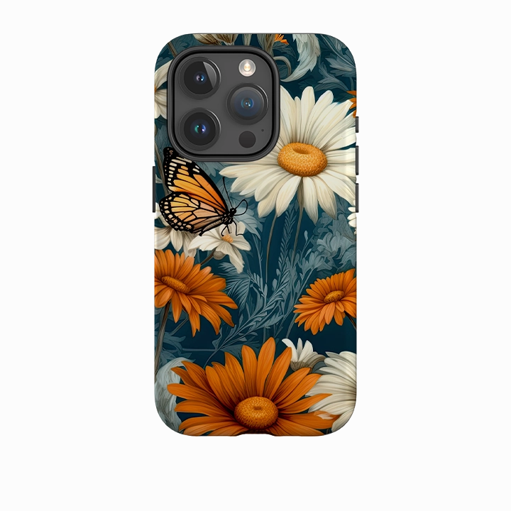 Luxury Accent iPhone Case - Butterfly Daisies