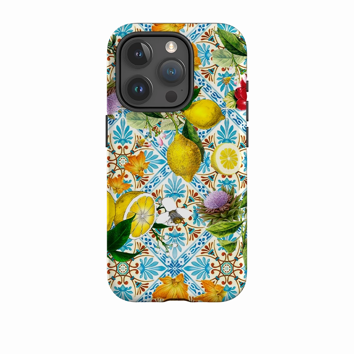 Color Accent iPhone Case - Cagliari Pattern