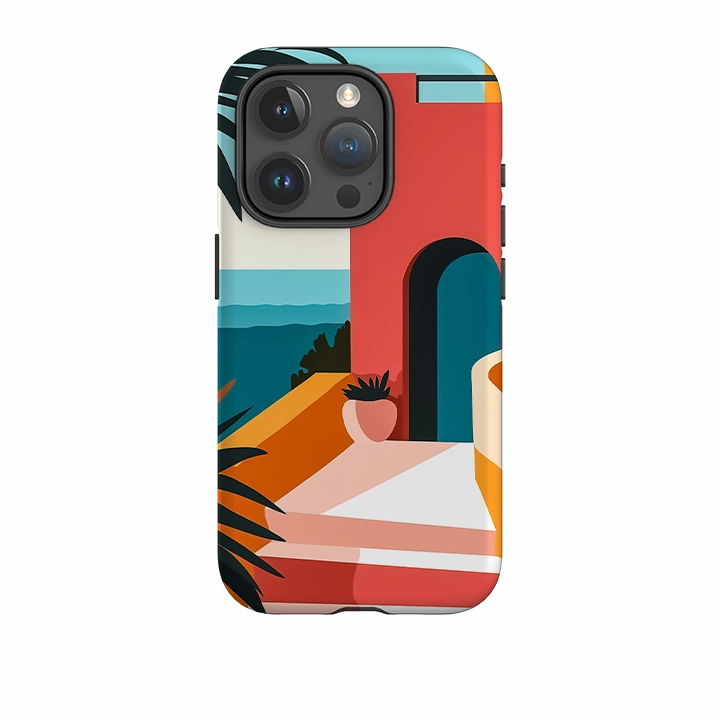 Ergonomic Feel Impact Cushion iPhone Case - Casablanca