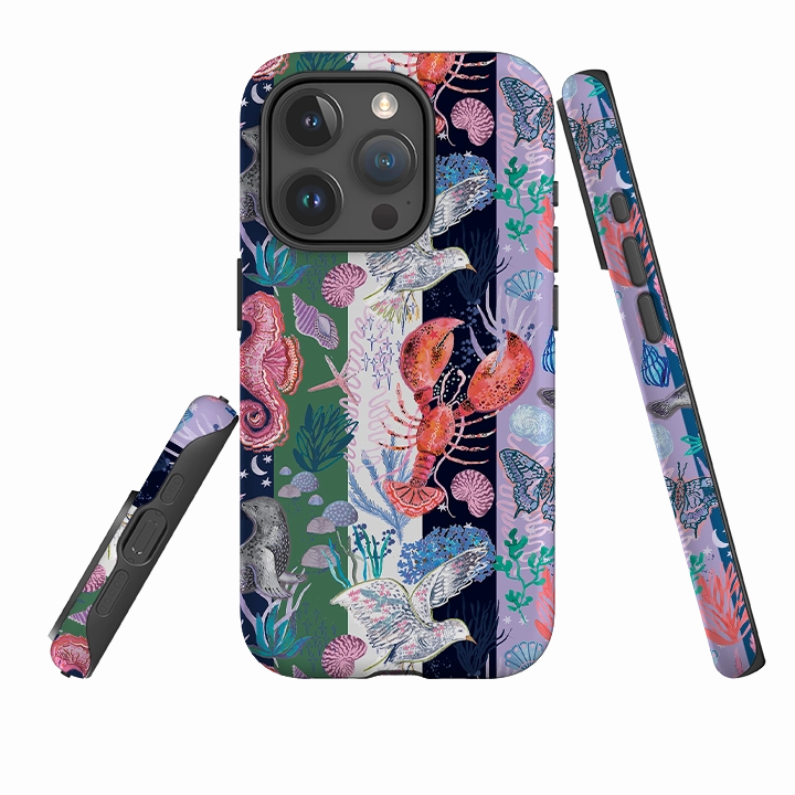 High Durability iPhone Case - Coastal Calling Stripe I By Emma Frances Grant