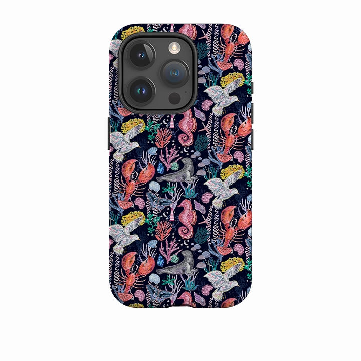 iPhone Case - Coastline Pattern-A By Emma Frances Grant Matte Guard