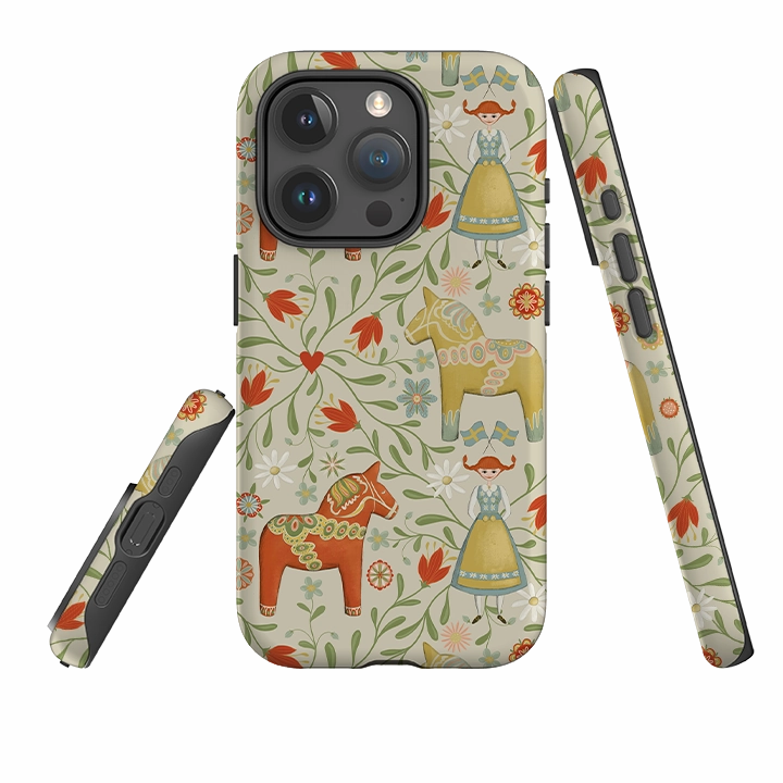Slim Protection iPhone Case - Dala Horse By Maja Lindberg