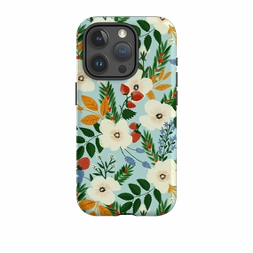 Stylish Grip Texture slim fit iPhone Case - Floral III By Abby Jacobs