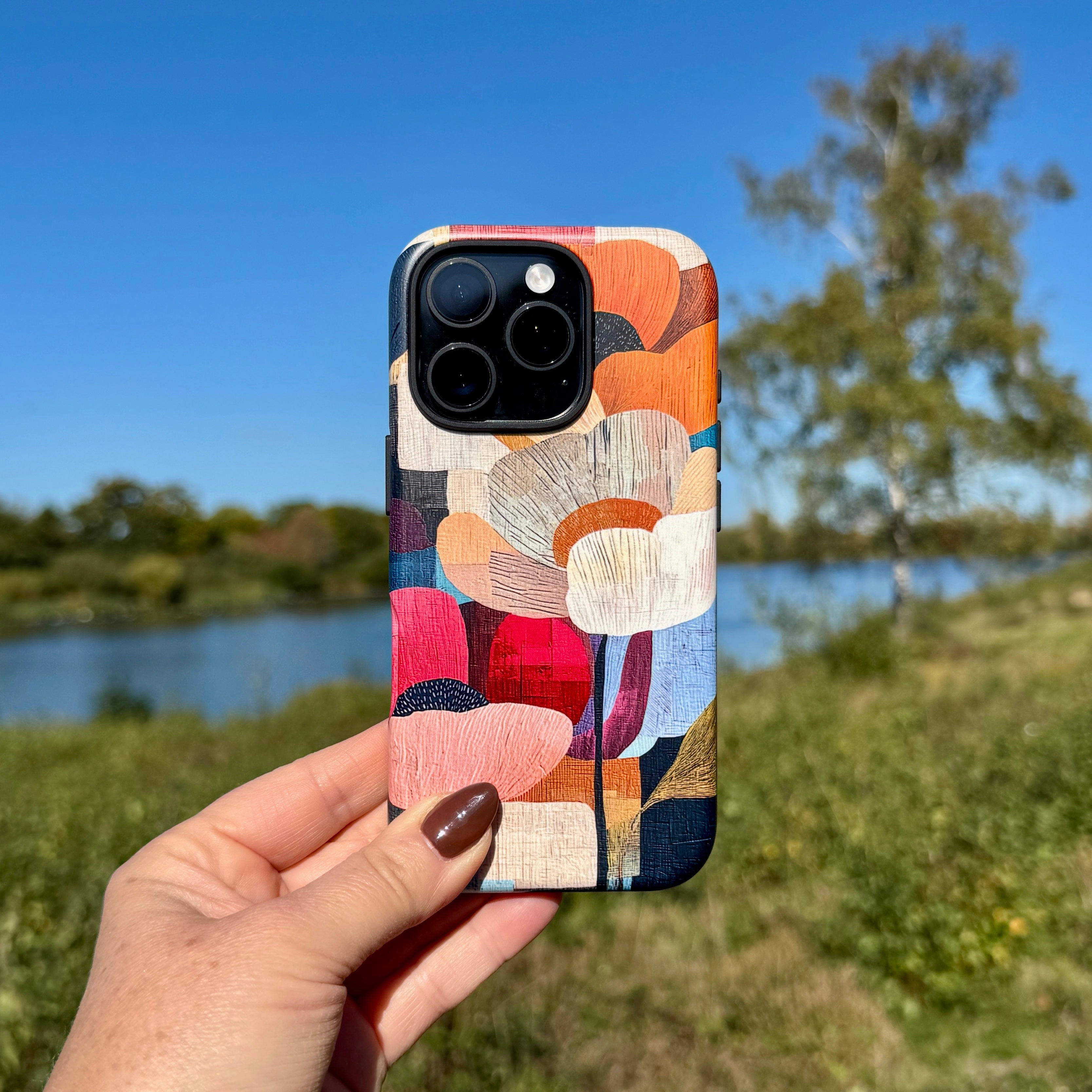 iPhone Case - Floral Lane Patterned Design