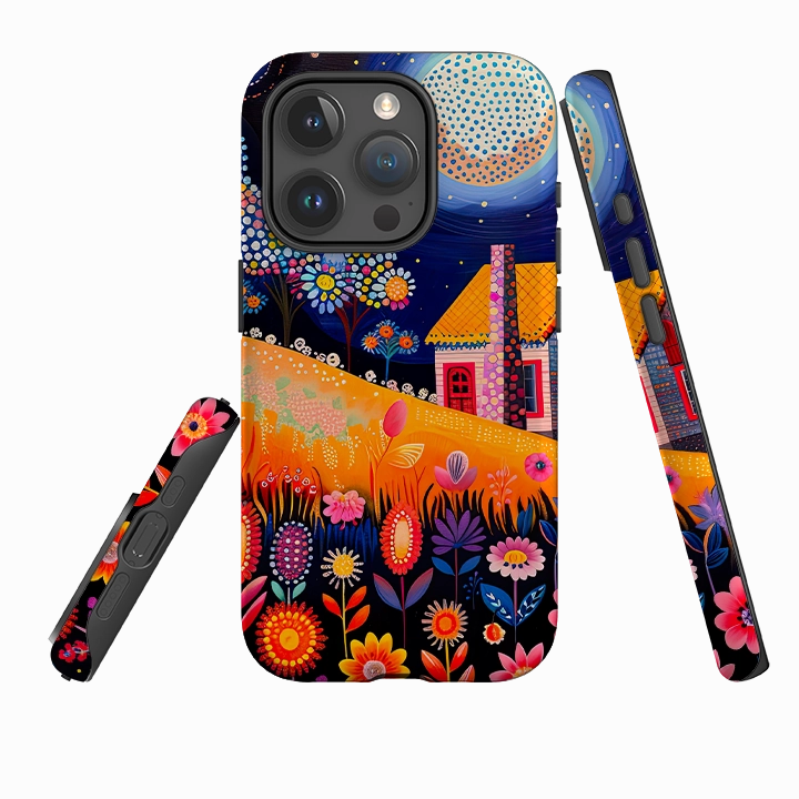Protective Look iPhone Case - Folk Art House I