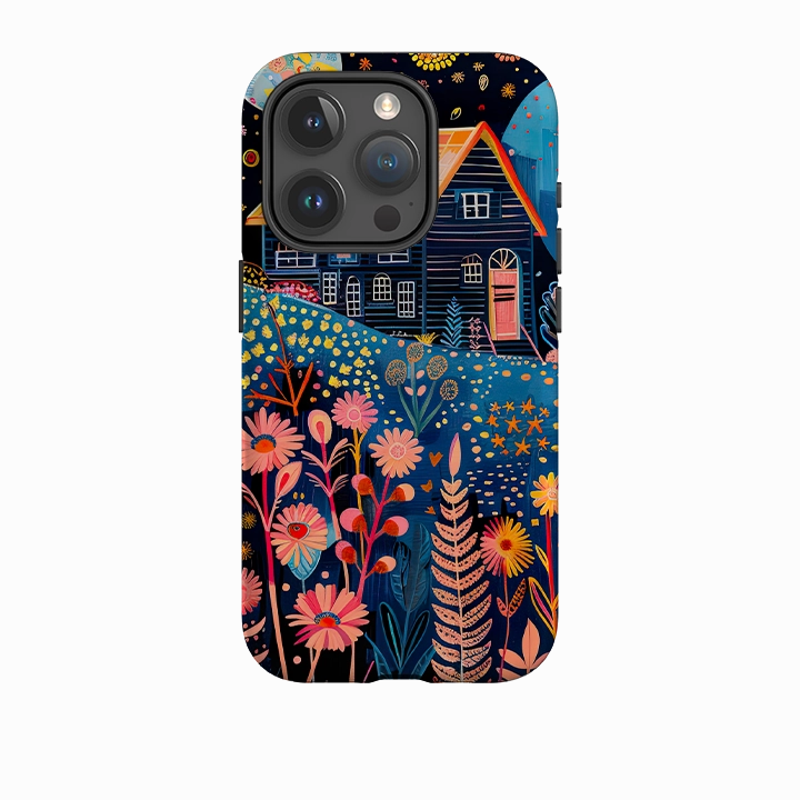 Comfort Layer Texture dust protection iPhone Case - Folk Art House V