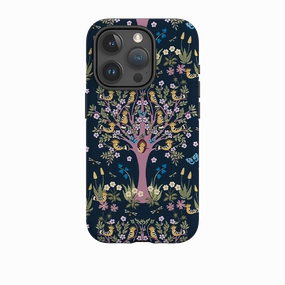 Soft Frame Flexible Feel iPhone Case - Hoopoe Tree By Kate Heiss