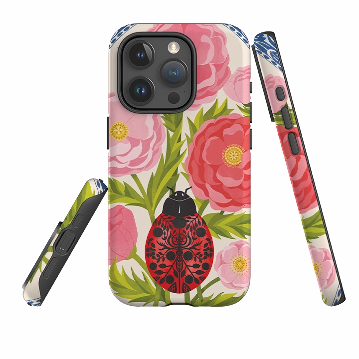 Raised Bezels Light Frame iPhone Case - Lady Lore By Nina Pace