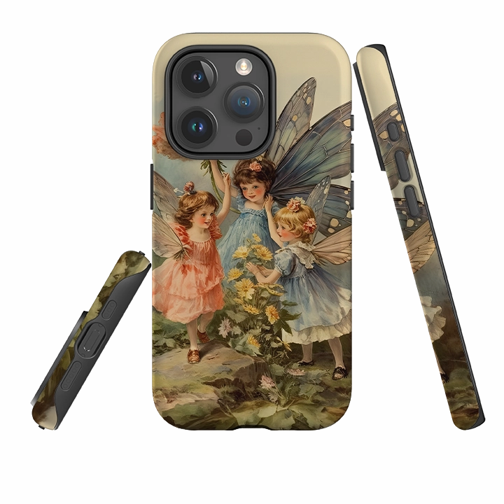 Glossy Pattern iPhone Case - Little Fairies