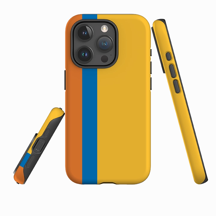 Printed Graphic iPhone Case - Miami Chroma Stripe