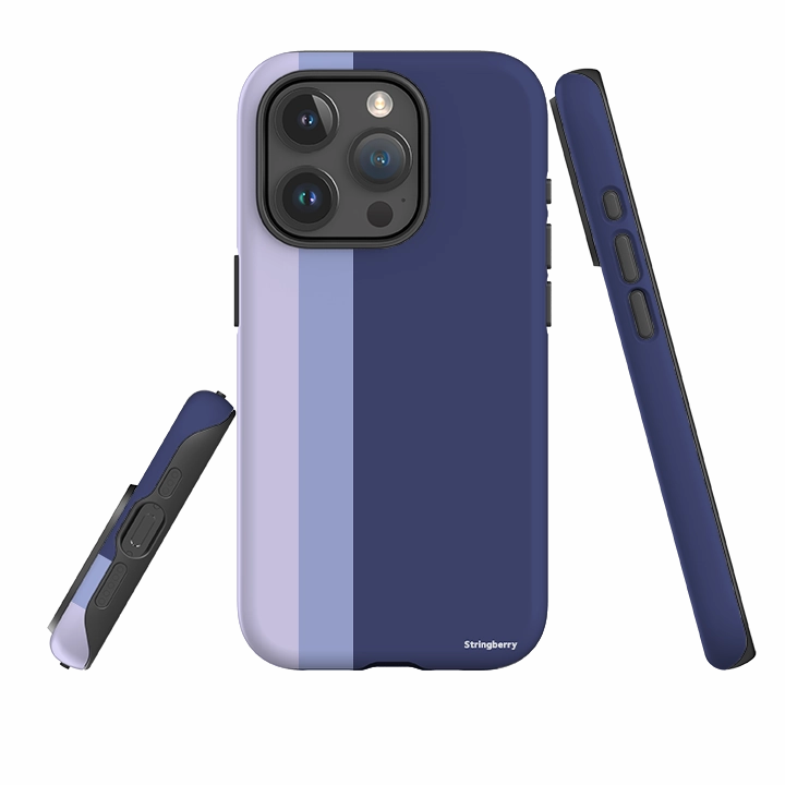 iPhone Case - Munich Chroma-Stripe Elegant Surface Hybrid Grip