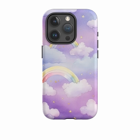 Unique Pattern iPhone Case - Rainbow Clouds III