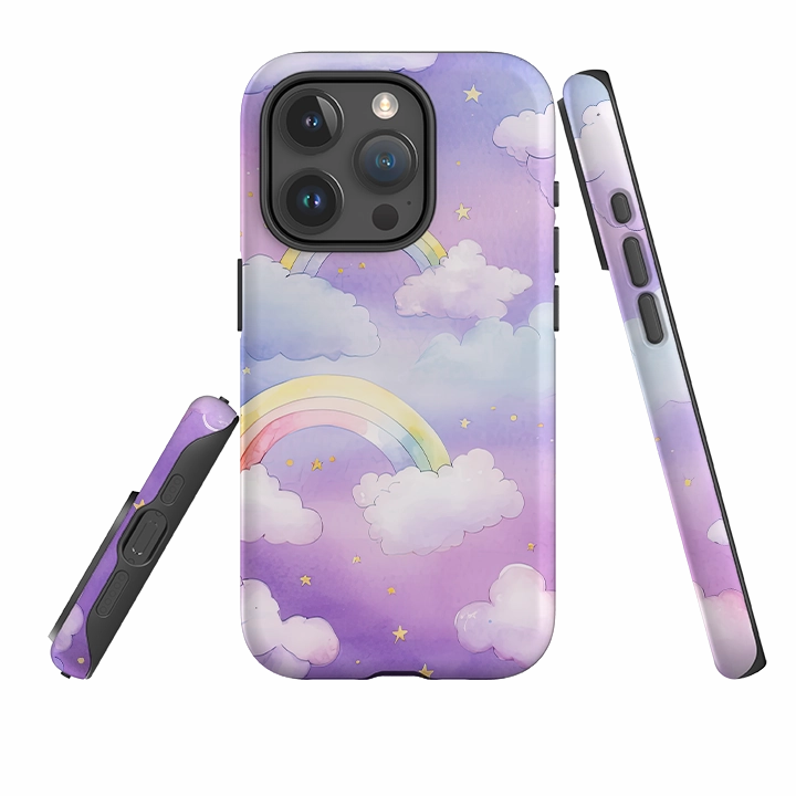 iPhone Case - Rainbow Clouds III Minimal Detail