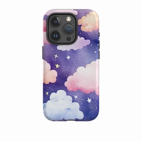 iPhone Case - Rainbow Clouds IV Rugged Look Finish Flexible Design