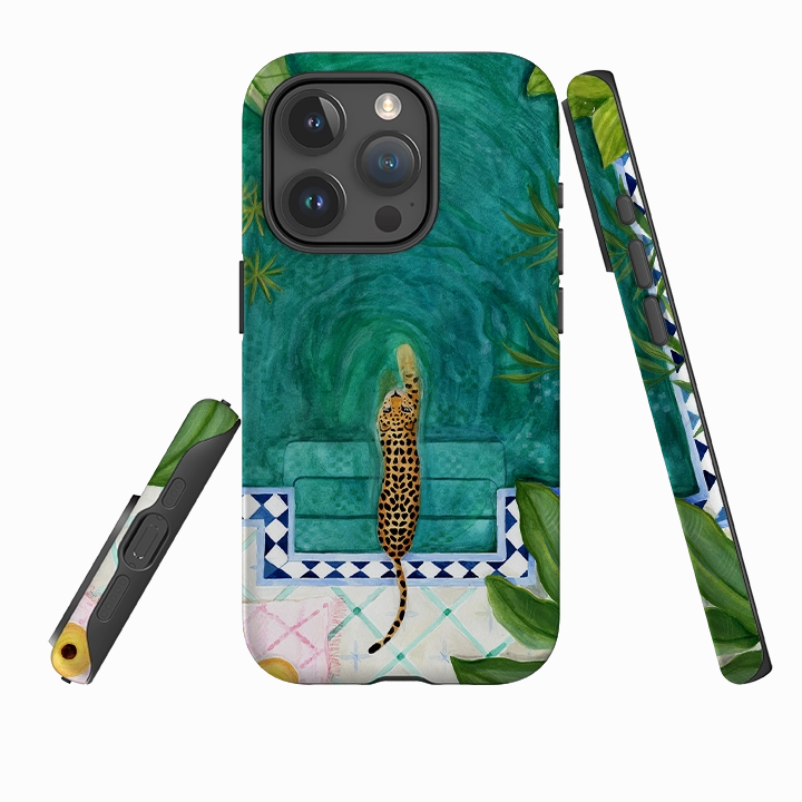 Minimal Shield iPhone Case - Riad Tiger By Bex Parkin