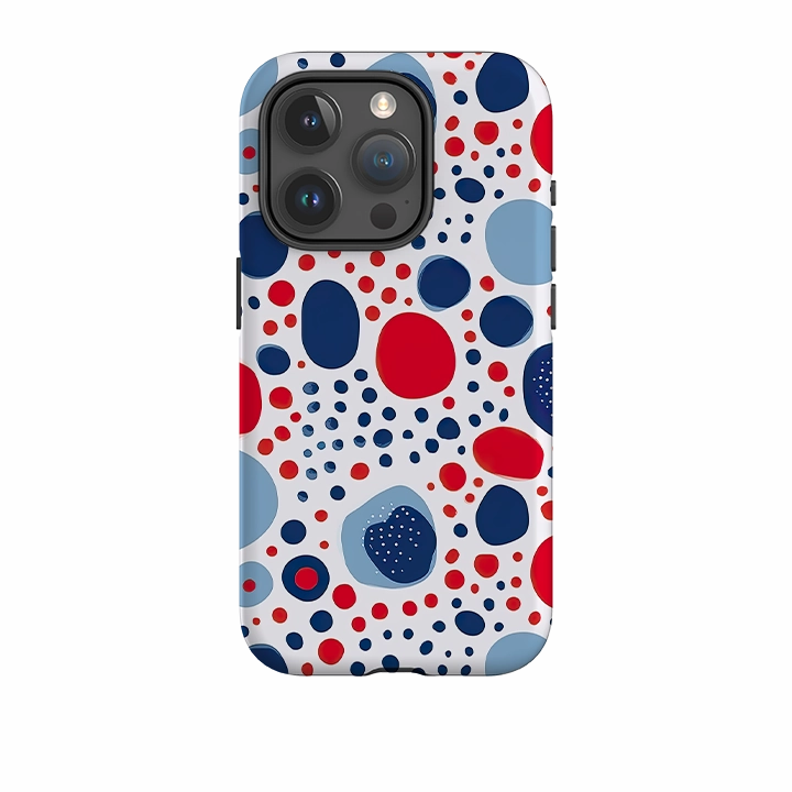 Magnetic Mount Compatible iPhone Case - Space Polka Dots III