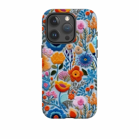 Clear Pattern iPhone Case - Spring Petals II