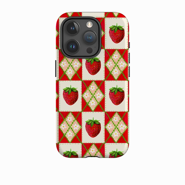 iPhone Case - Strawberries II By Abby Jacobs Compact Texture