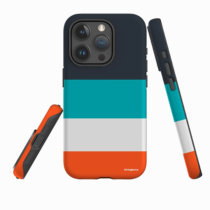 Hybrid Edge Finish Urban Texture iPhone Case - Venice Chroma