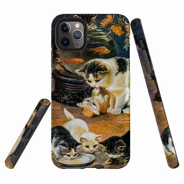 iPhone Tough Case - A Frolicsome Family By Heritage Non Slip Surface