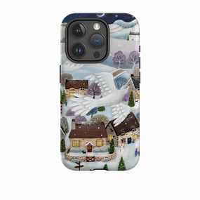 iPhone Tough Case - Advent Doves By Bex Parkin Gloss Layer Rugged Build Texture