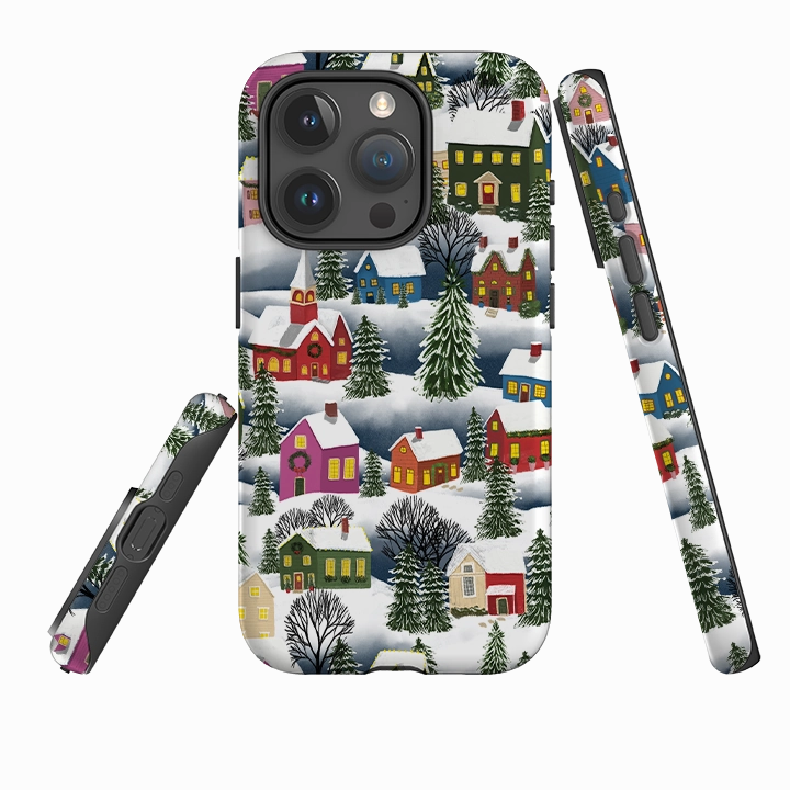 iPhone Tough Case - Advent Street Town By Abby Jacobs Polished Finish Soft Protection